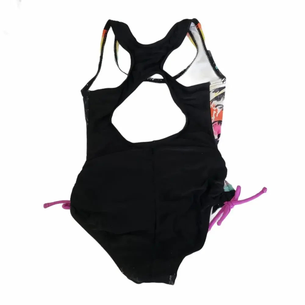 2 For $5 Sale Girl's Tropical Island One Piece Swimsuit Size XS (4/5)